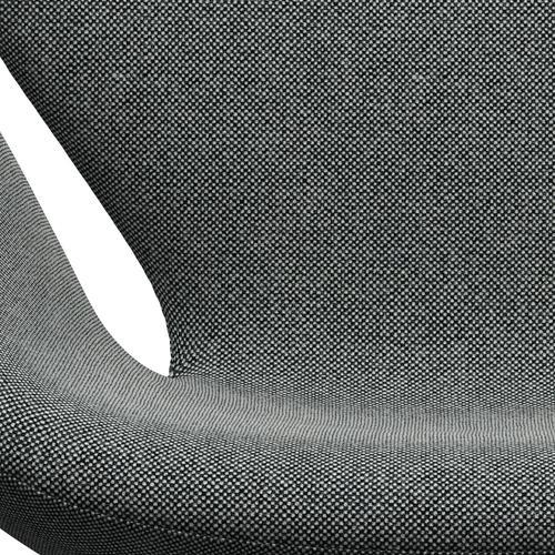 Fritz Hansen Swan Lounge Chair, Warm Graphite/Hallingdal White Black