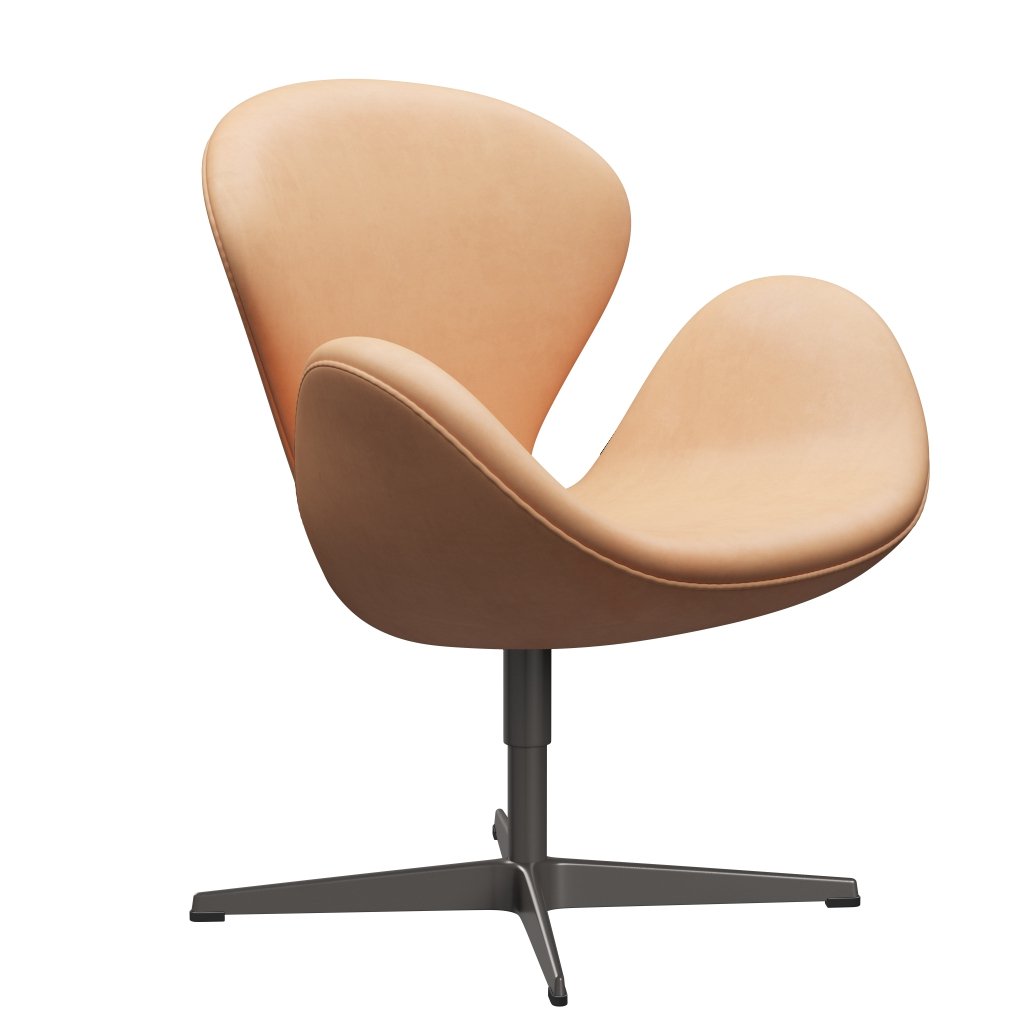 Fritz Hansen Swan Lounge Chair, Warm Graphite/Nature Nature