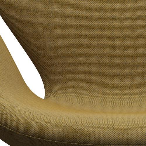 Fritz Hansen Swan Lounge Chair, Warm Graphite/Re Wool Golden Yellow/Natural