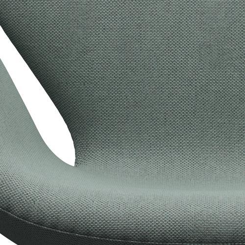 Fritz Hansen Swan Lounge Chair, Warm Graphite/Re Wool Light Aquamarine/Natural