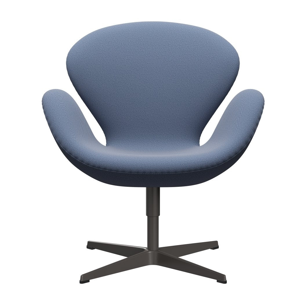 Fritz Hansen Swan Lounge Chair, Warm Graphite/Rime Blue/White