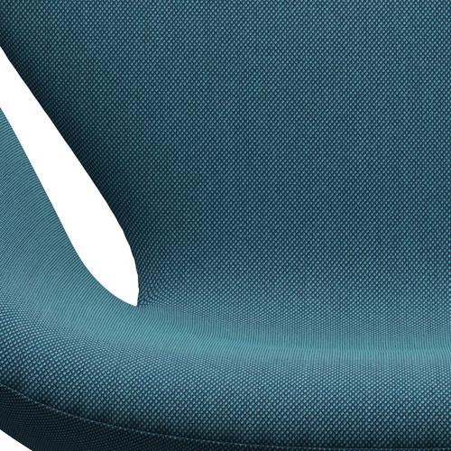 Fritz Hansen Swan Lounge Chair, Warm Graphite/Steelcut Trio Turquoise