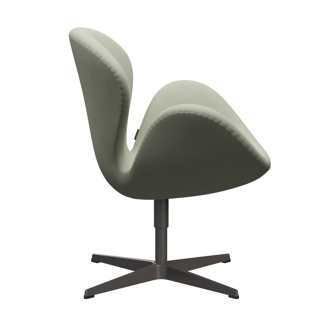 Fritz Hansen Swan Lounge Chair, Warm Graphite/Steelcut Turquoise Light