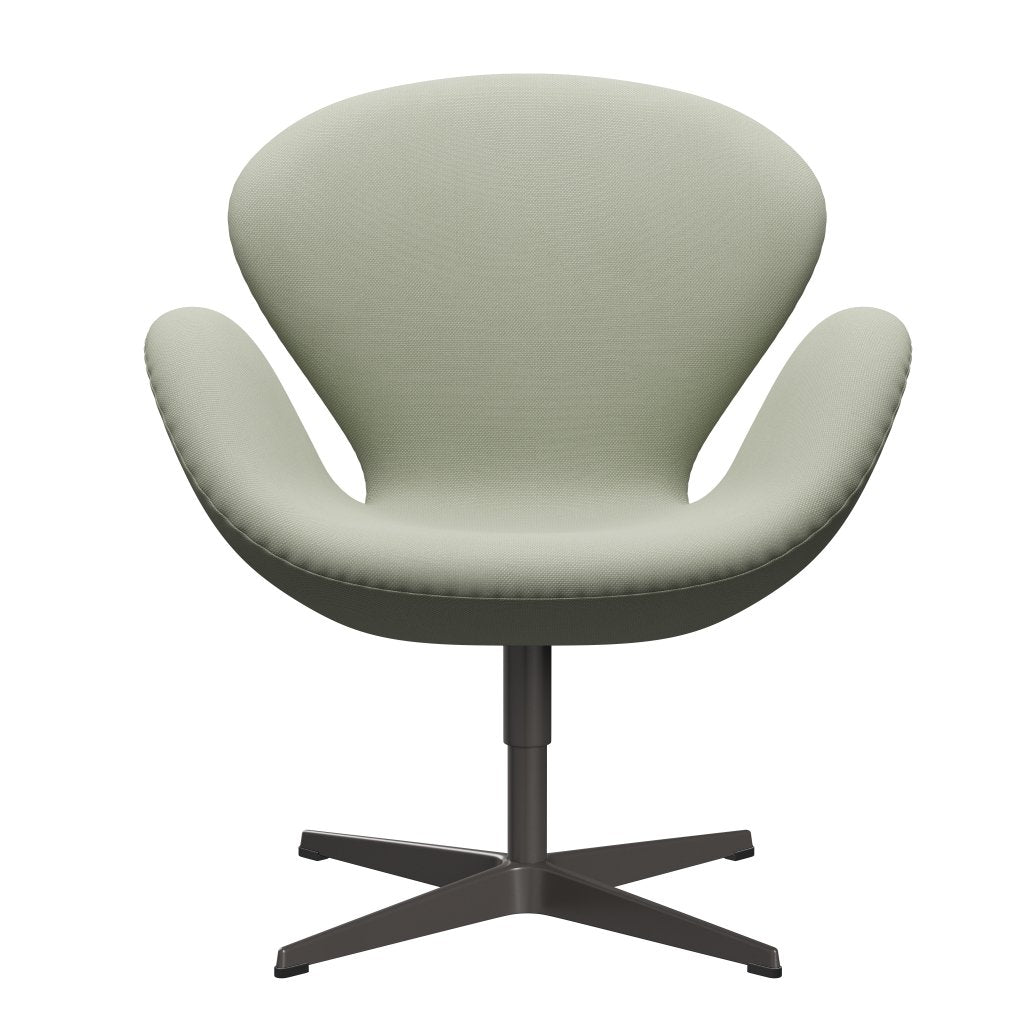 Fritz Hansen Swan Lounge Chair, Warm Graphite/Steelcut Turquoise Light