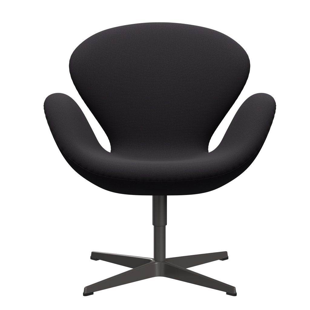Fritz Hansen Swan Lounge Chair, Warm Graphite/Steelcut Violet Dark