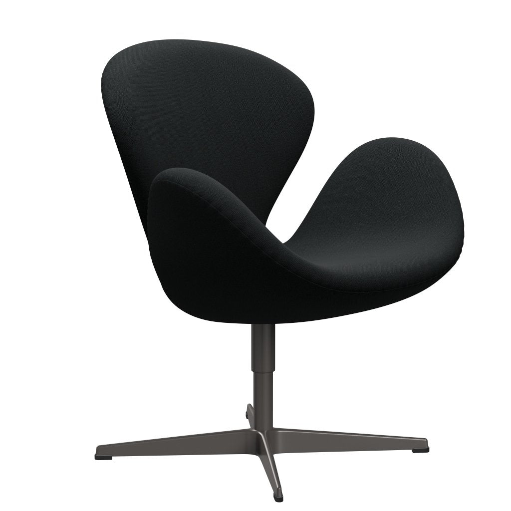 Fritz Hansen Swan Lounge Chair, Warm Graphite/Sunniva Black (193)