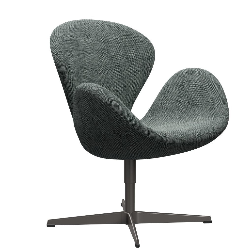 Fritz Hansen Swan Lounge Chair, Warm Graphite/Sunniva Black/White