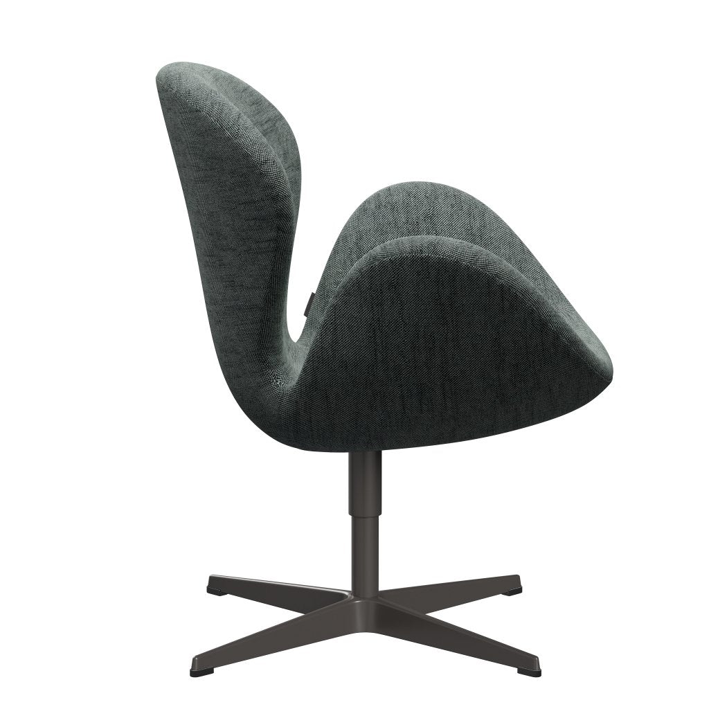Fritz Hansen Swan Lounge Chair, Warm Graphite/Sunniva Black/White
