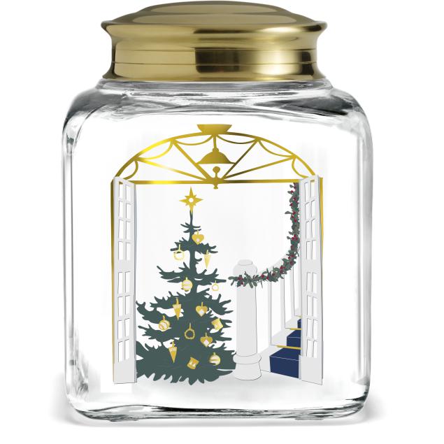 Holmegaard Christmas Christmas Biscuit Jar Multi H16