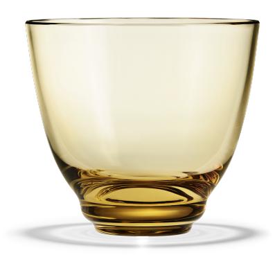 Holmegaard Flow Water Glass, Amber
