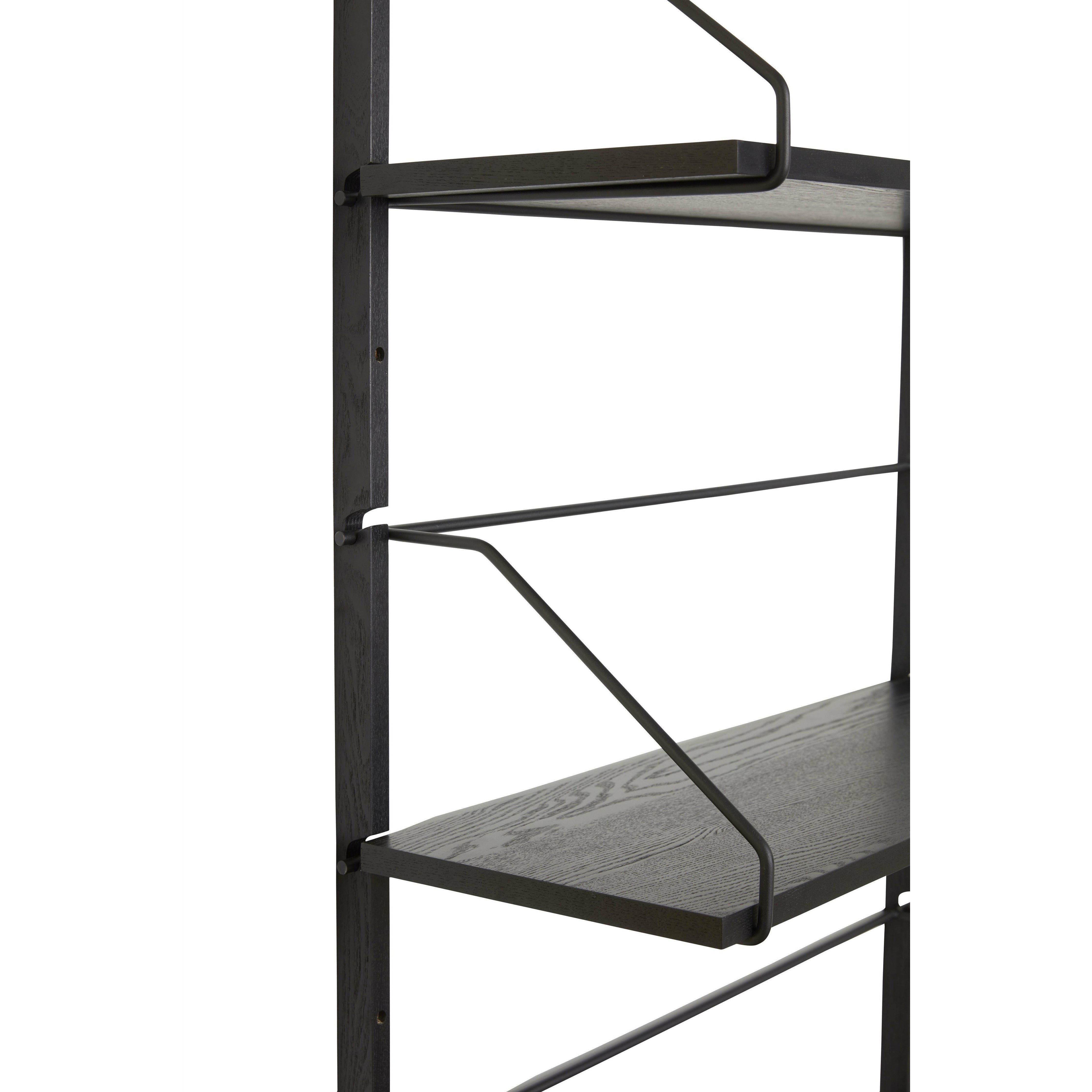 Hübsch Norm Shelf Metal / Ash Fsc Black