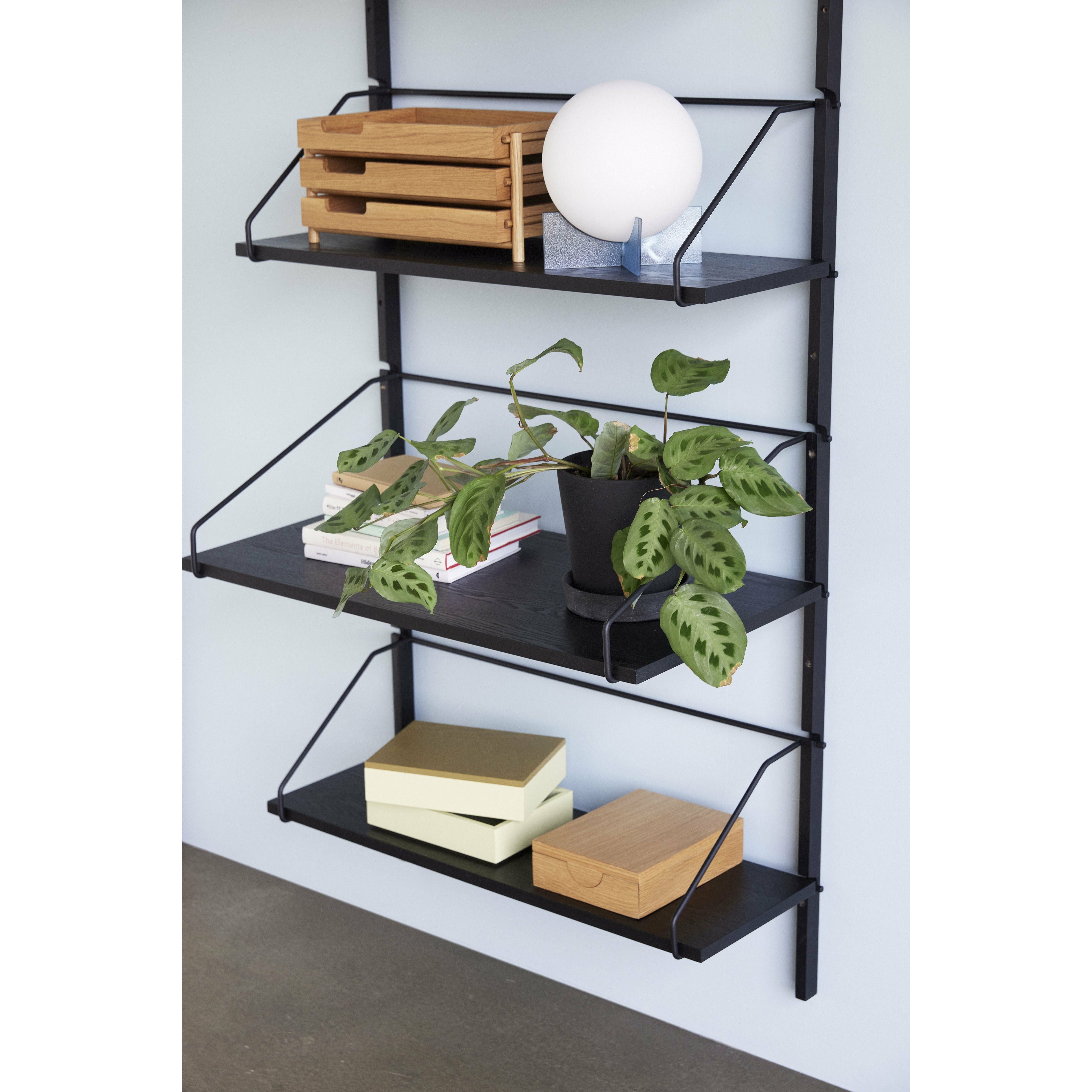 Hübsch Norm Shelf Metal / Ash Fsc Black