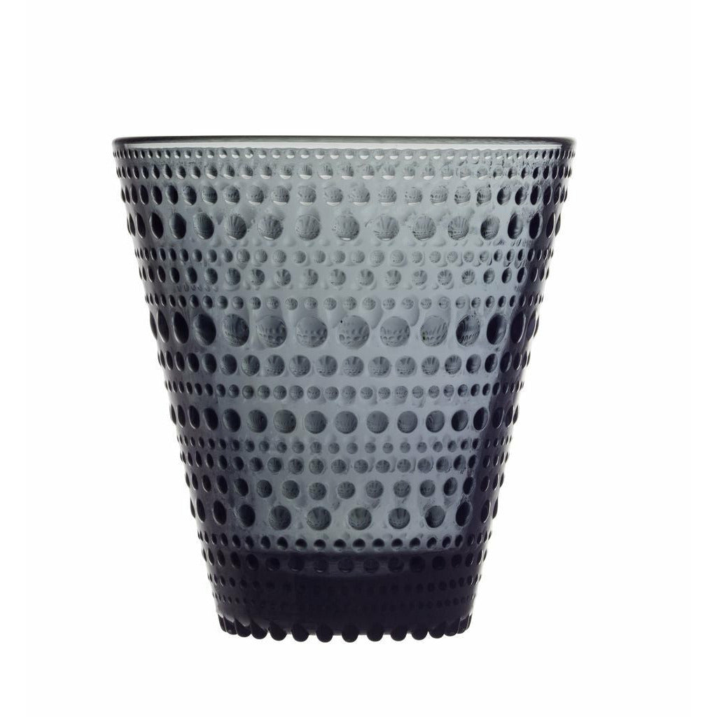 Iittala Kastehelmi Glass Dark Grey 30 Cl, 2 Pcs.