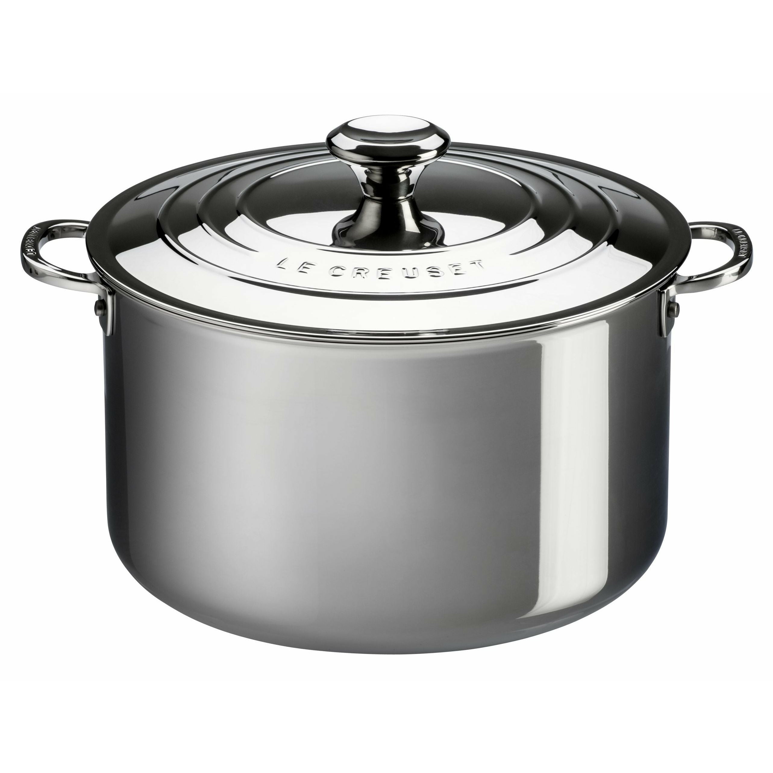 Le Creuset Signature Stainless Steel Stock Pot 6.6 L With Lid