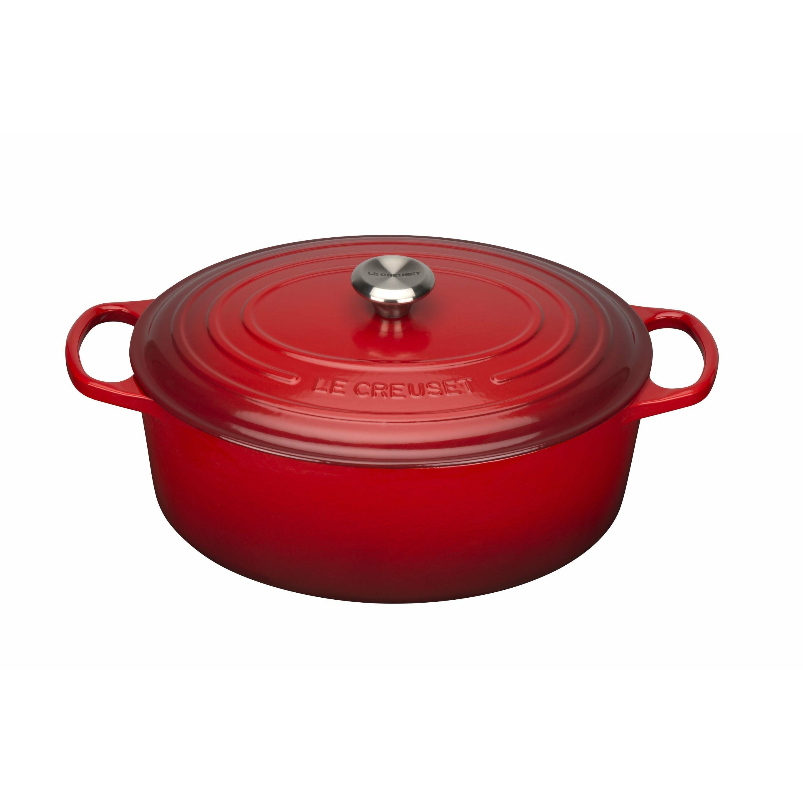 Le Creuset Signature Oval Roaster 35 Cm, Cherry Red