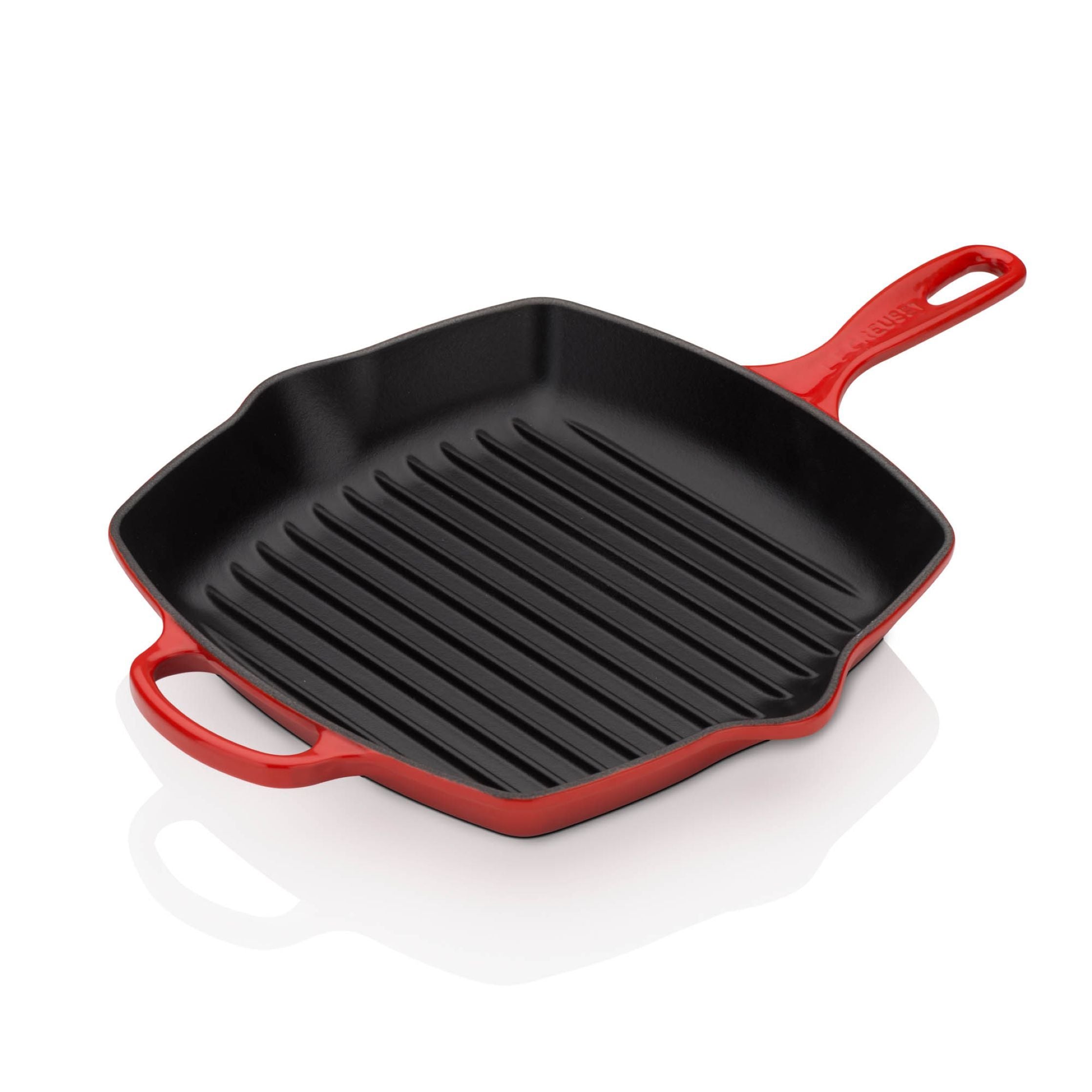 Le Creuset Signature Square Grill Pan 26 Cm, Cherry Red