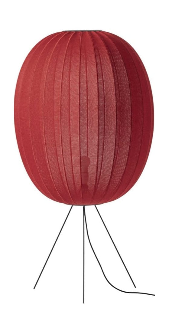 Made By Hand Knit Wit 65 High Oval Floor Lamp Medium, Maple Red