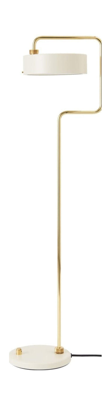 Made By Hand Petite Machine Floor Lamp H: 108, Oyster White
