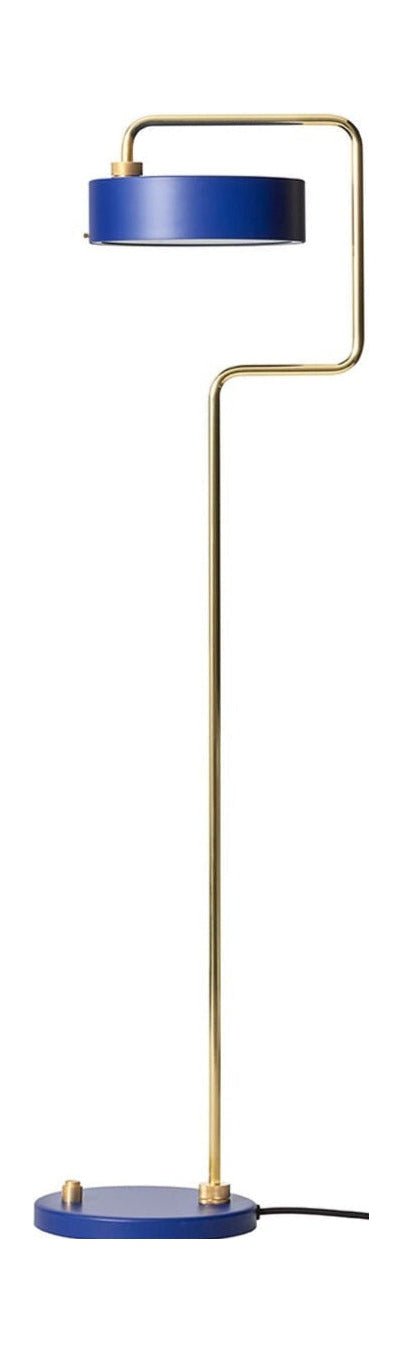 Made By Hand Petite Machine Floor Lamp H: 108, Royal Blue
