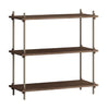 Moebe Shelving System S.85.1.A, Smoked Oak/Warm Grey