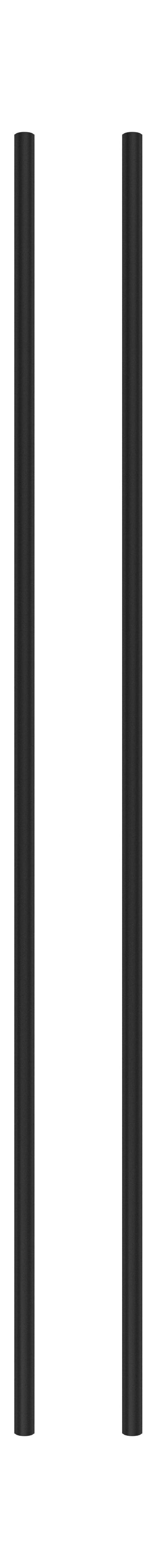Moebe Shelving System/Wall Shelving Leg 115 Cm Black, Set Of 2