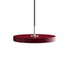  Asteria Mini Led Pendant Steel/Ruby Red